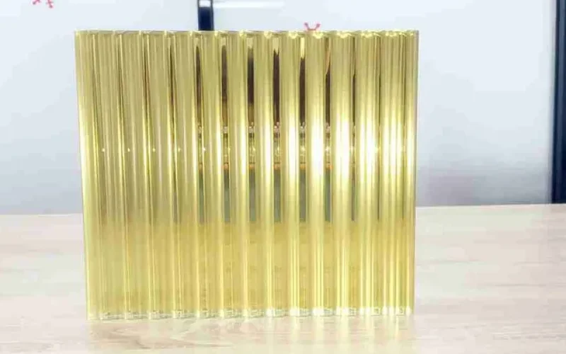 gold flute glass